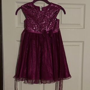 Jona Michelle Glittery Purple Kids Dress